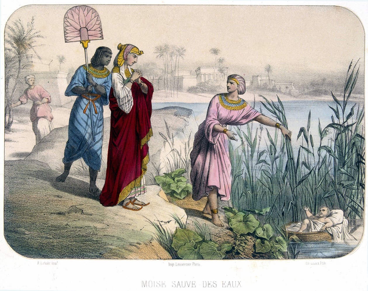 Moses Saves Waters - Bible by Unknown artist