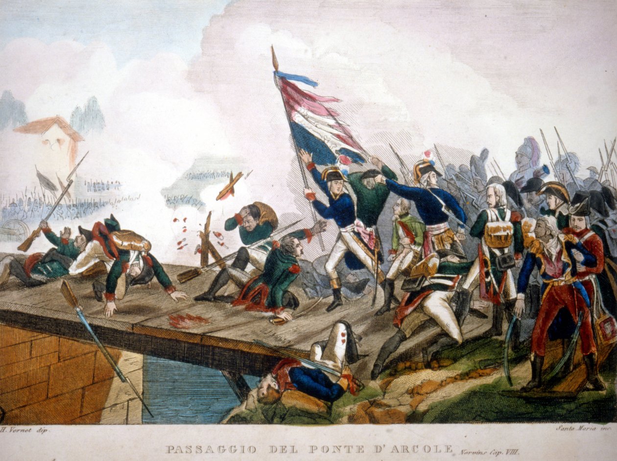 Napoleon Bonaparte at the Pont d