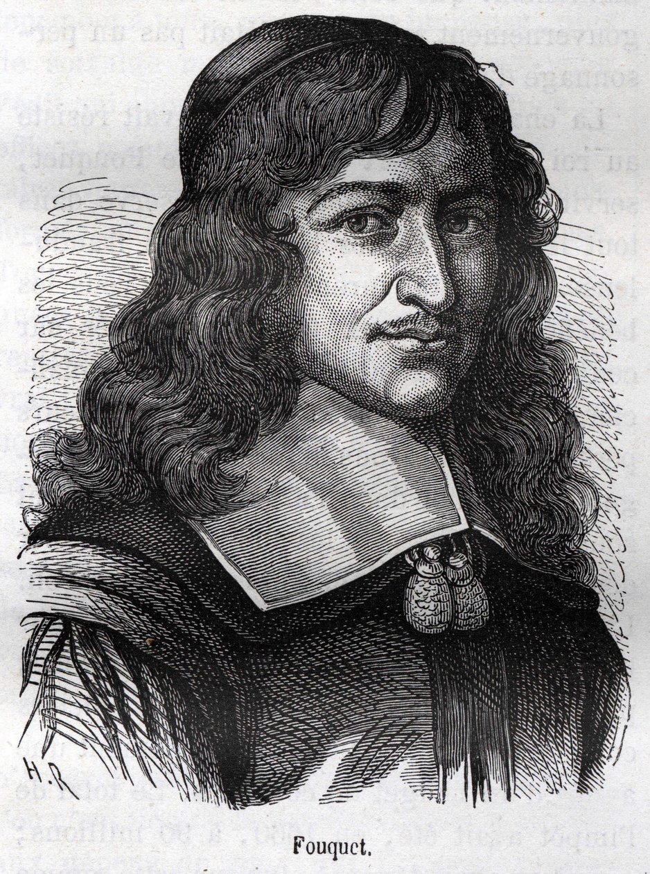 Nicolas Fouquet (1615 - 1680), French statesman. Engraving from 