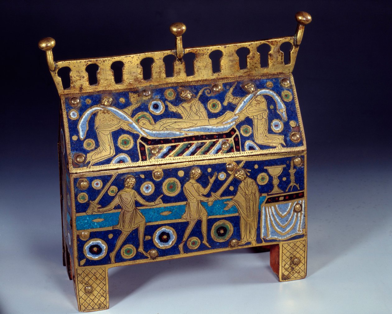 Enamel Hunting, Gold and Copper by Saint Thomas Becket by Unknown artist