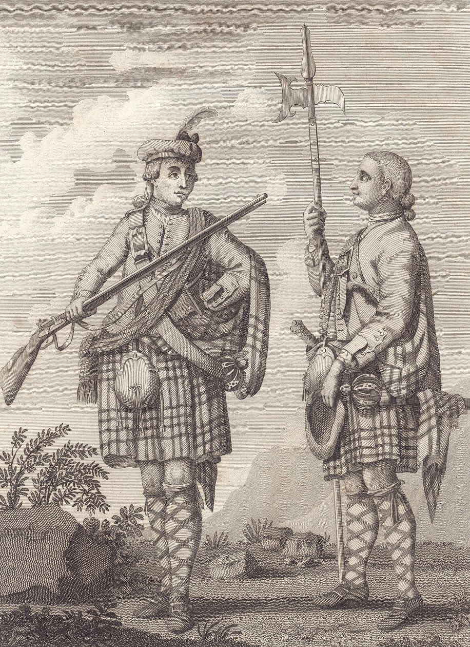 Officer and sergeant of the 42nd Highlanders—the Black Watch—c.1750 by Unknown artist