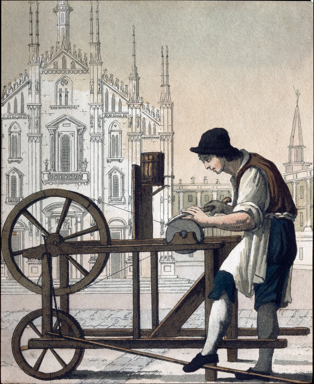 Old Trade: The Knife Grinder by Unknown artist