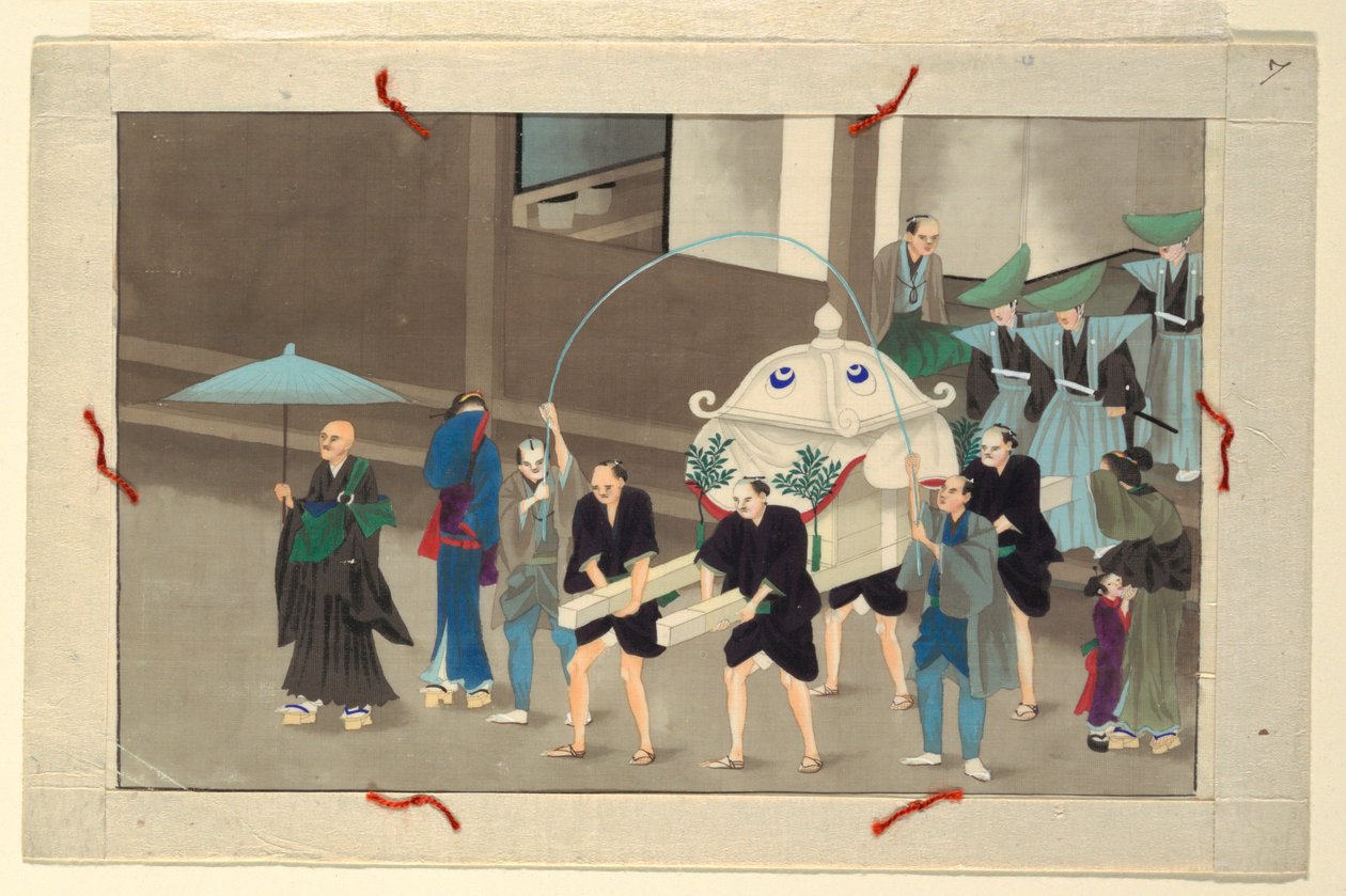 One of Sixteen Scenes of the Death and Burial of a Man by Unknown artist