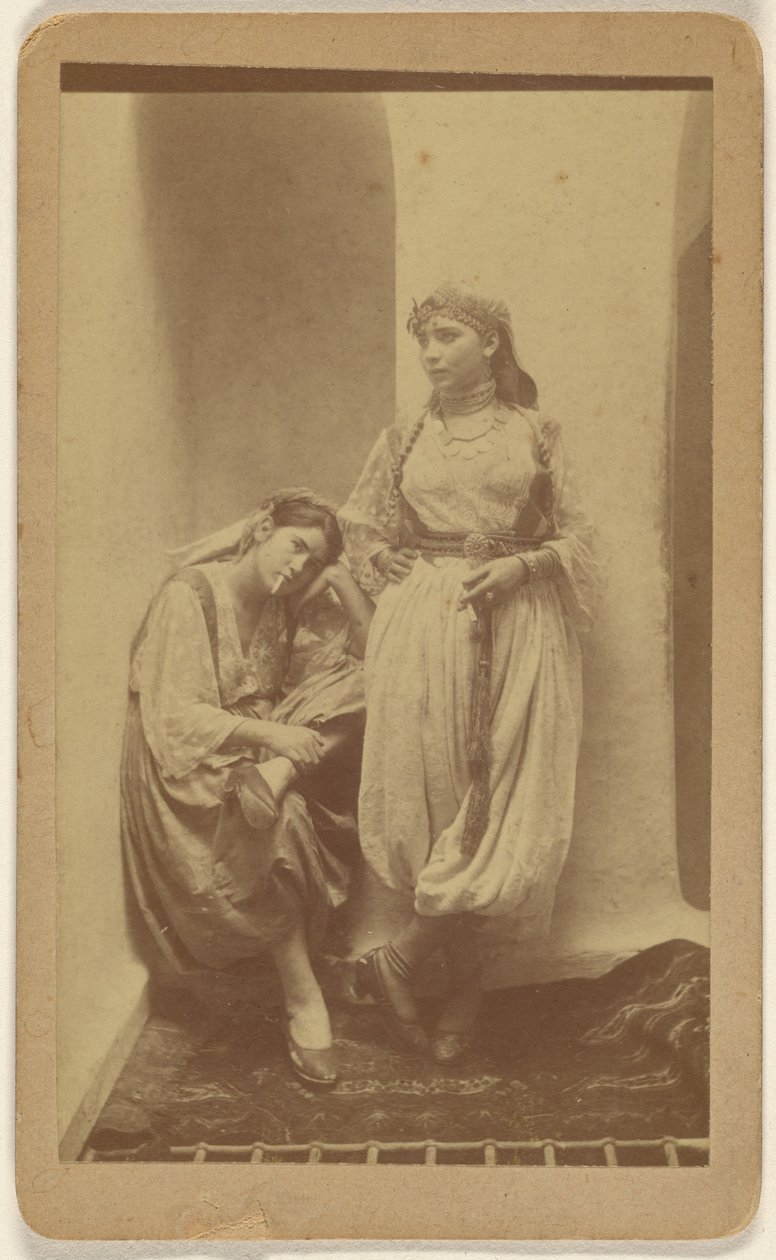 Orientalist Studio Portrait of Two Women by Unknown artist