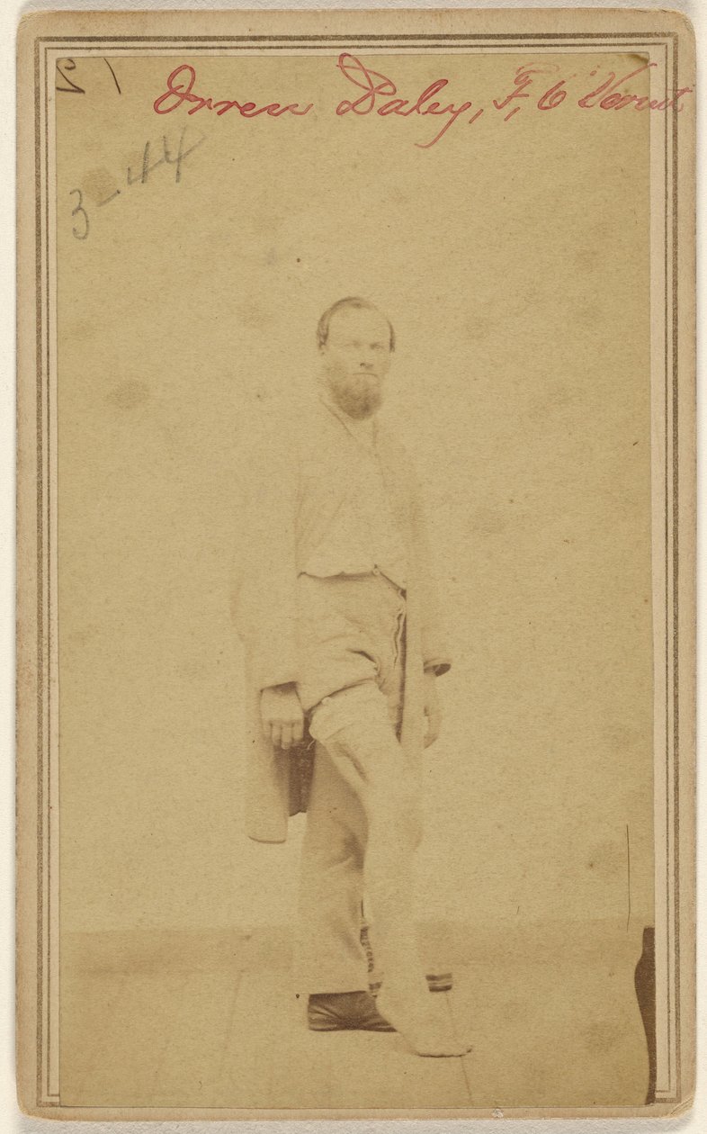 Orren Daley, F, 6 Vermont [Civil War Victim] by Unknown artist