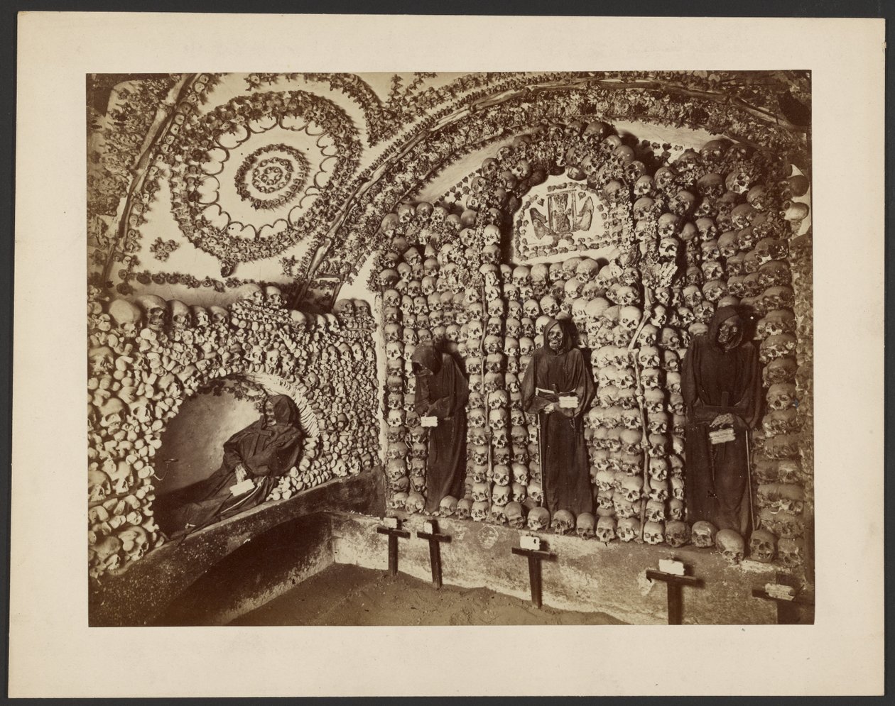 Ossuary in a Capuchin Church, Rome by Unknown artist