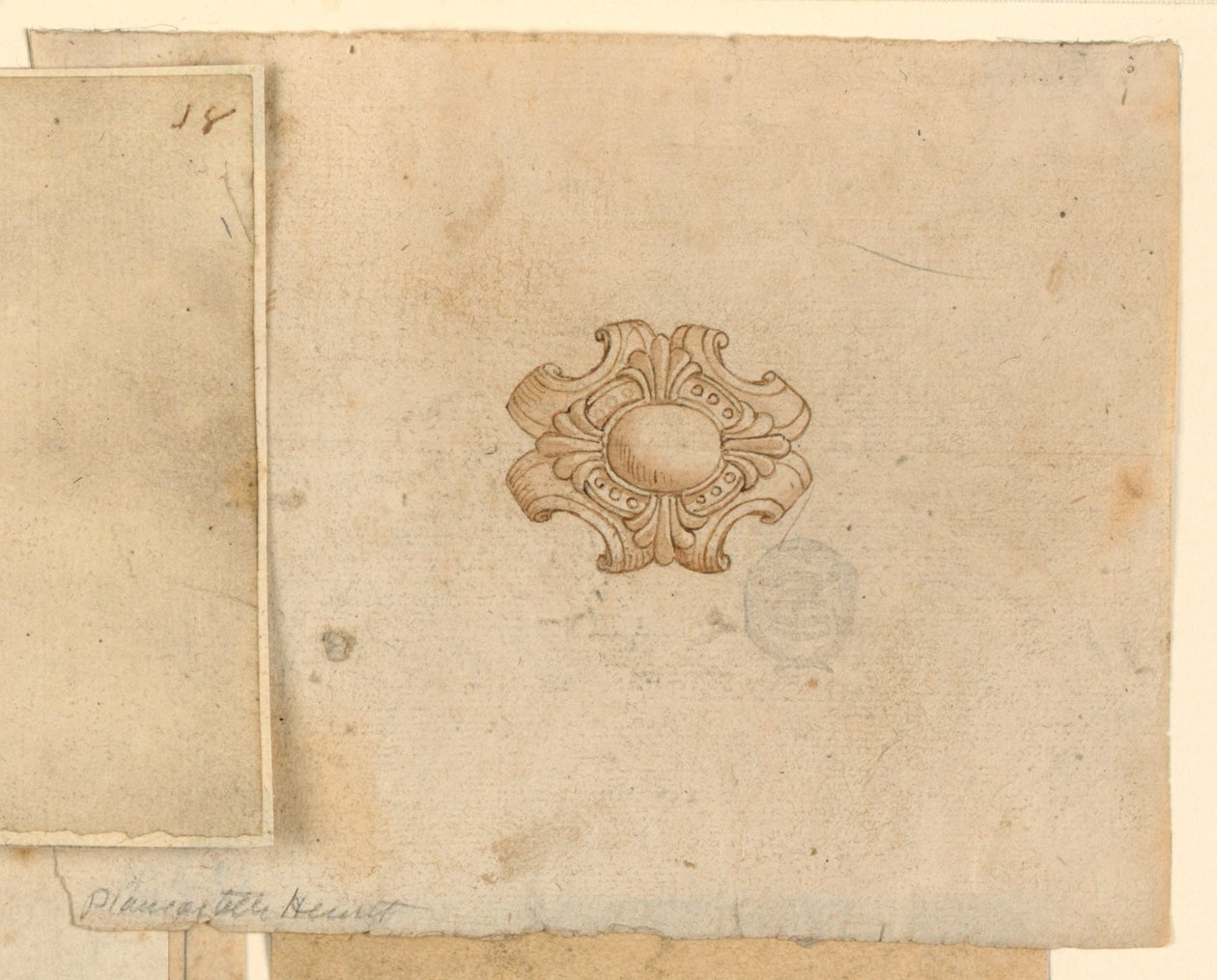 Oval Diamond Brooch by Unknown artist