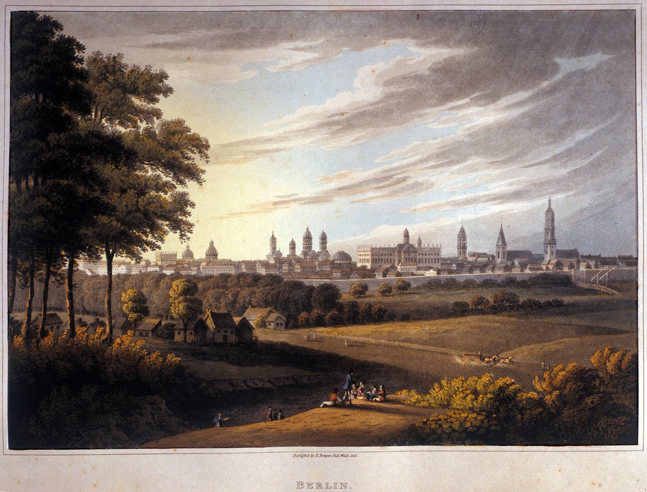Overview of the City of Berlin in Germany. 1814 by Unknown artist