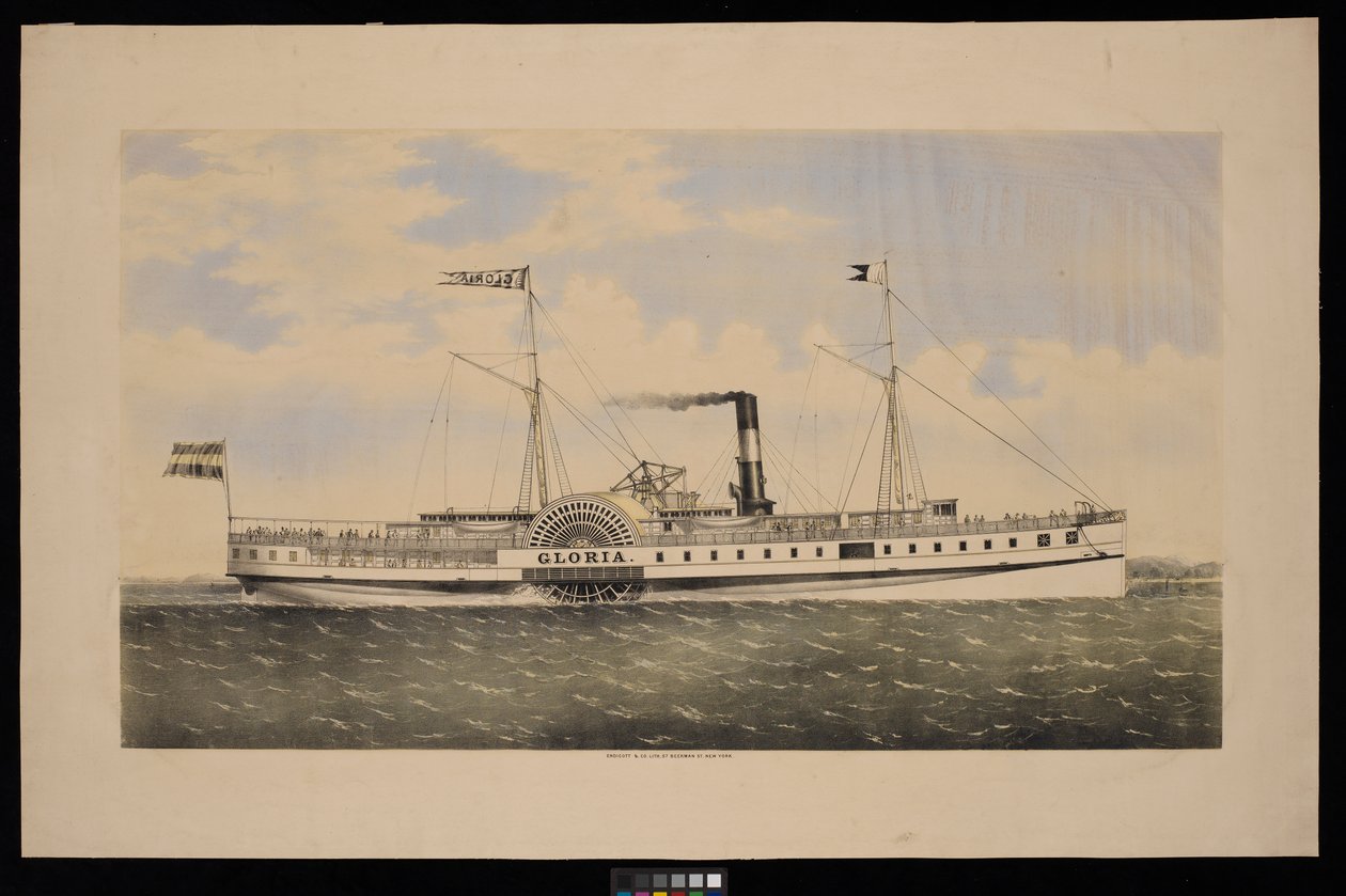 Paddle Steamer Gloria by Unknown artist