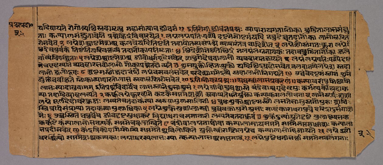 Page from the Prasnapradipa, a Hindu Astrology Text by Unknown artist