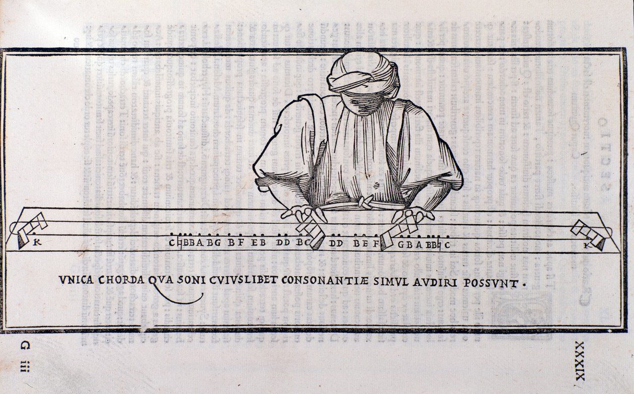 Page Taken from Musica Theorica by Ludovico Foliani by Unknown artist