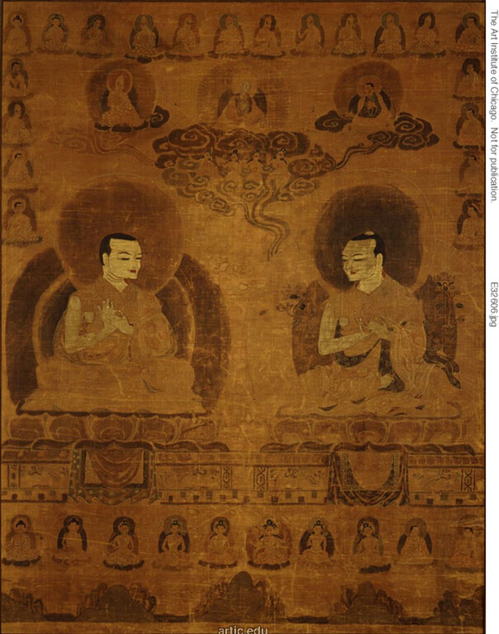 Painted Banner (Thangka) of Sakyapa Lineage Teachers by Unknown artist
