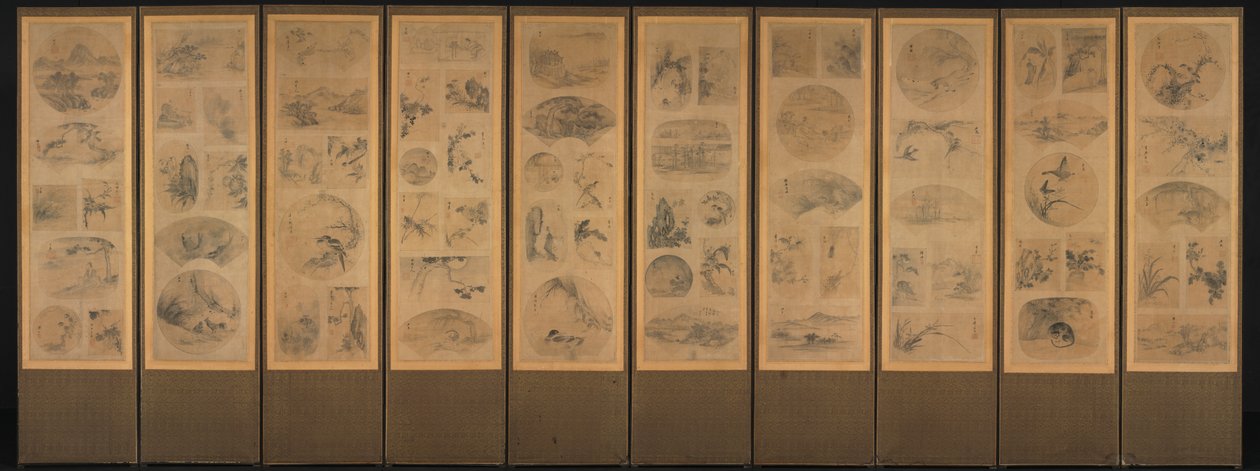 Painting of One Hundred Themes by Unknown artist