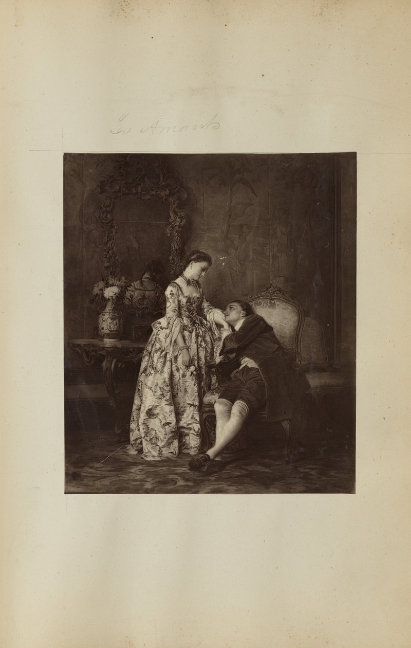 Painting of Young Couple by Unknown artist