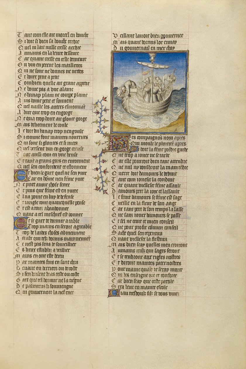 Palinurus Tumbling from Aeneas