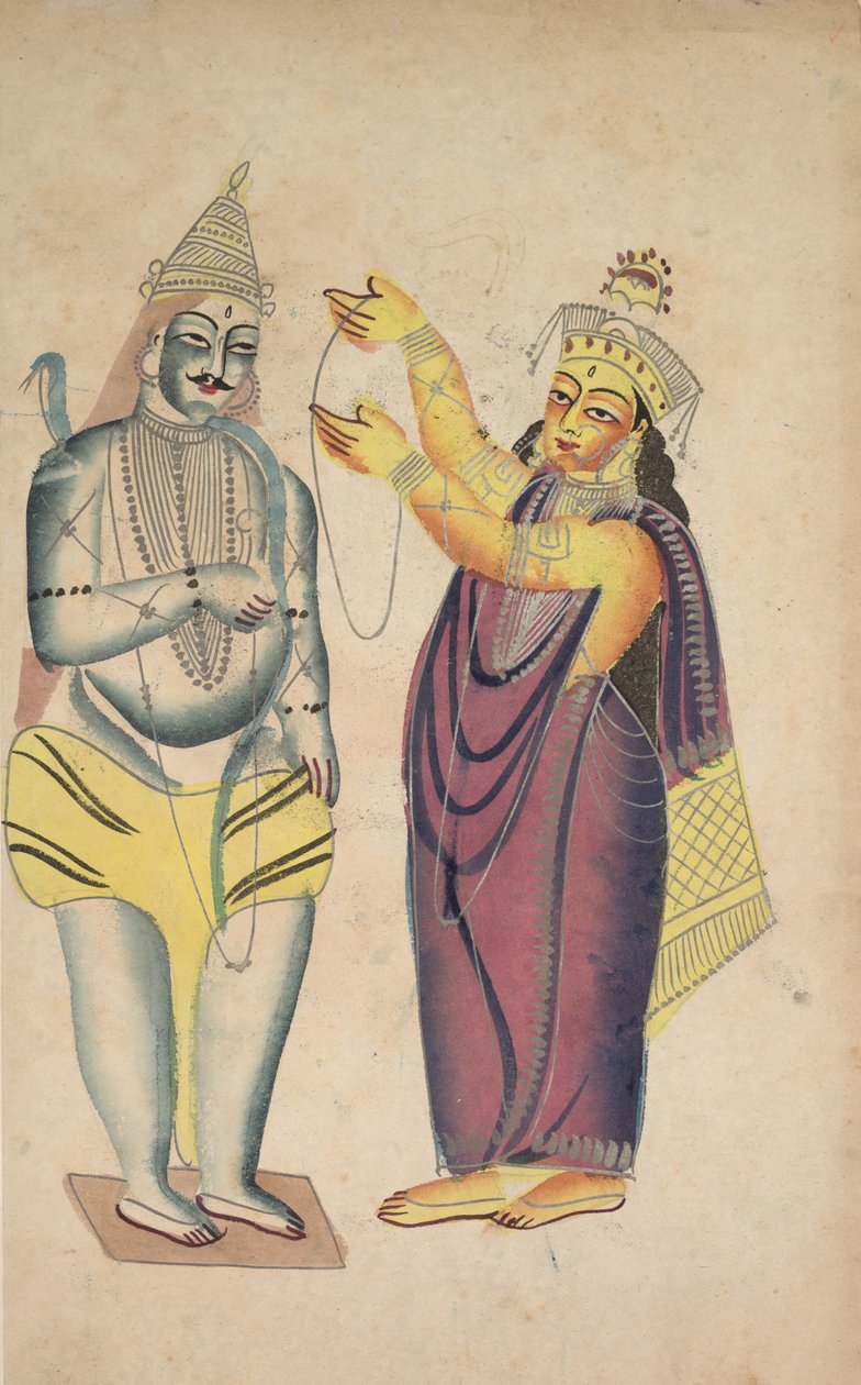 Parivati Placing a Wedding Garland on Shiva (verso) by Unknown artist