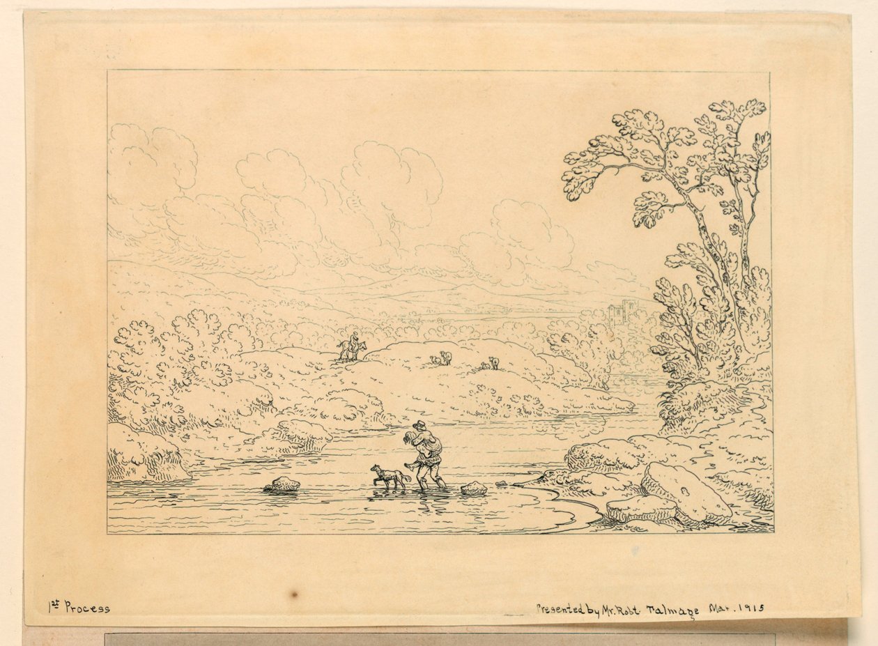 Pastoral Scene, 1st Process by Unknown artist