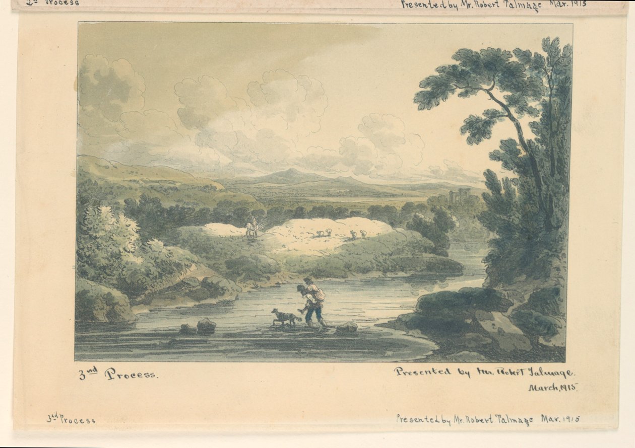 Pastoral Scene, 3rd process by Unknown artist