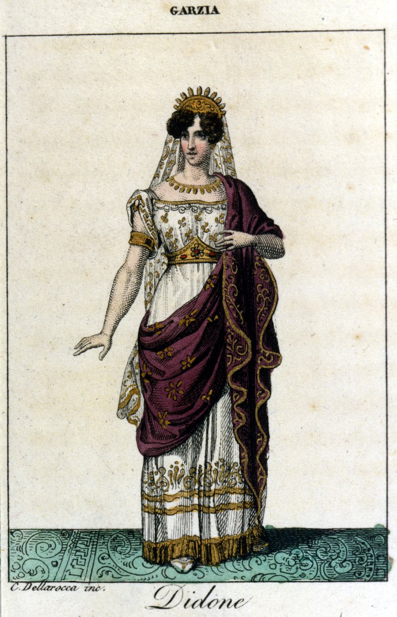 Pauline Viardot-Garcia, French singer in the role of Didon. Opera 