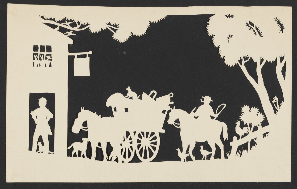 Peddler Arriving at an Inn by Unknown artist