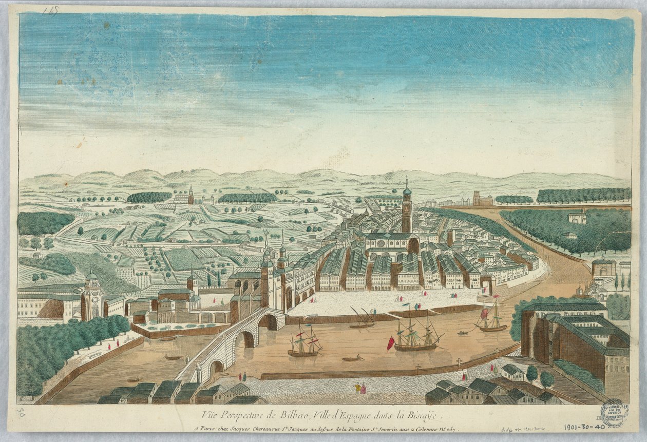 Peep-show, Perspective View of Bilbao, City of Spain in Biscay by Unknown artist