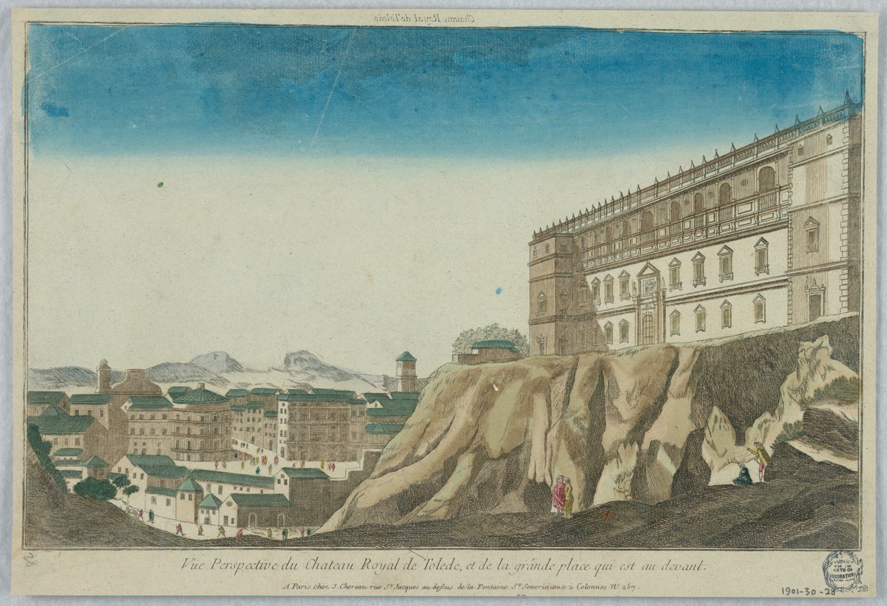 Peep-show, Perspective View of the Royal Castle of Toledo, and the Great Square in Front by Unknown artist