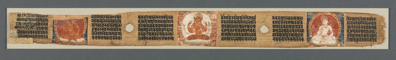 Perfection of Wisdom in Eight Thousand Lines: Ashtasahasrika Prajnaparamita: Decorated Leaf by Unknown artist