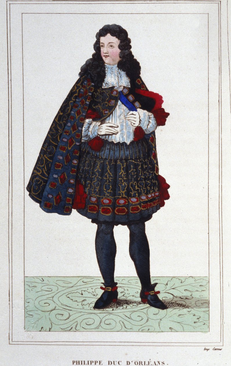 Philip II, Duke of Orléans, Chartres, Valois, Nemours and Montpensier (1674-1723). Regent of France from 1715 to 1723. Engraving from 1830. by Unknown artist