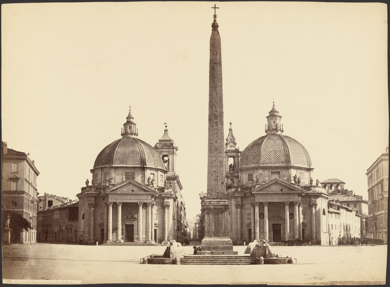 Piazza del Popolo Taken from the Gate (Rome) by Unknown artist