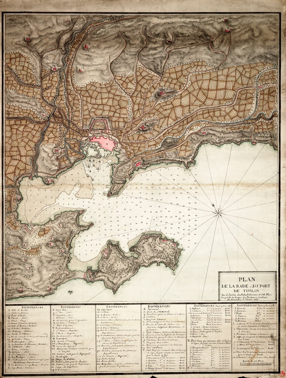 Plan of Toulon by Unknown artist