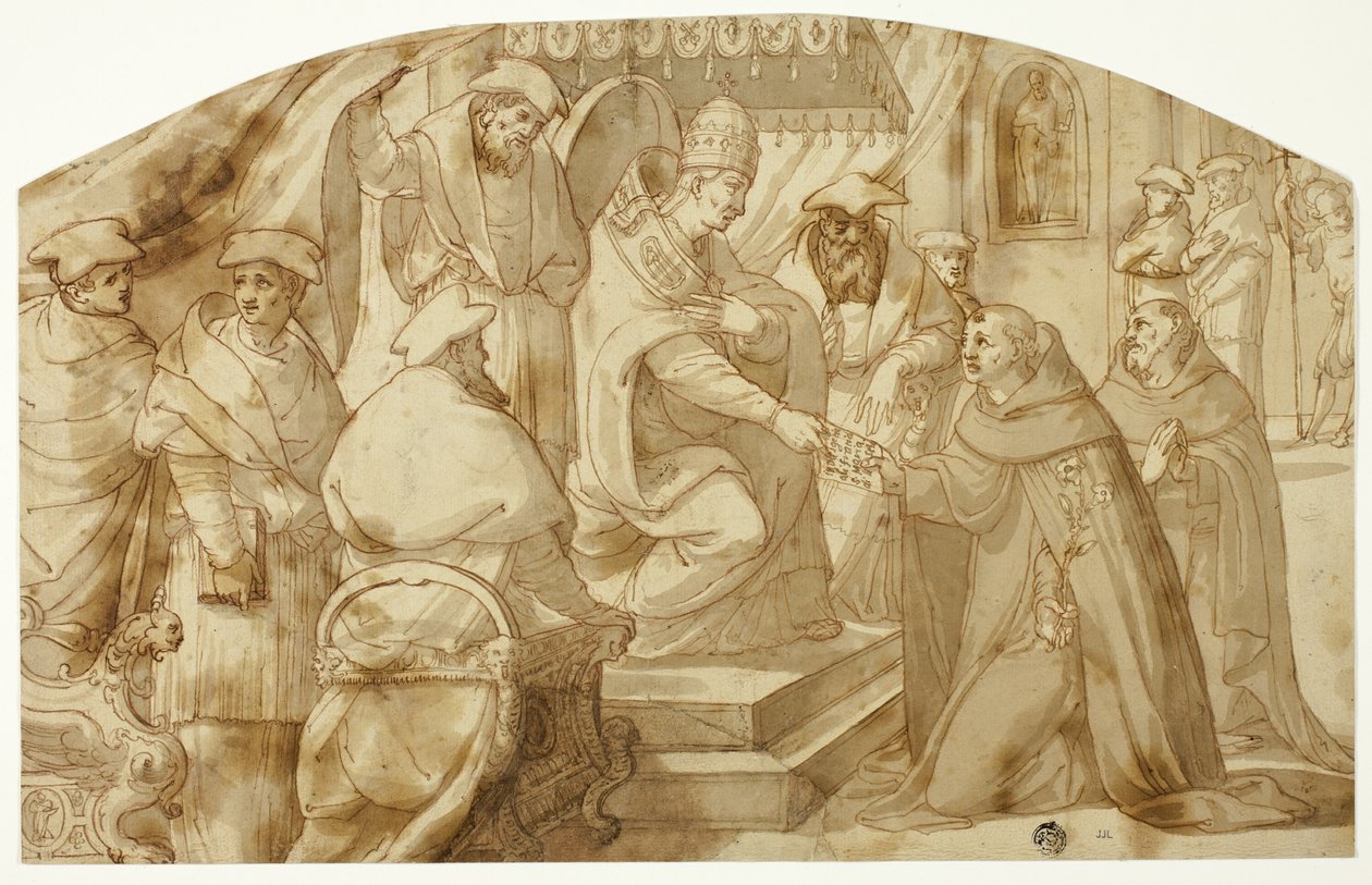 Pope Granting Saint Anthony of Padua a Bull of Indulgence by Unknown artist