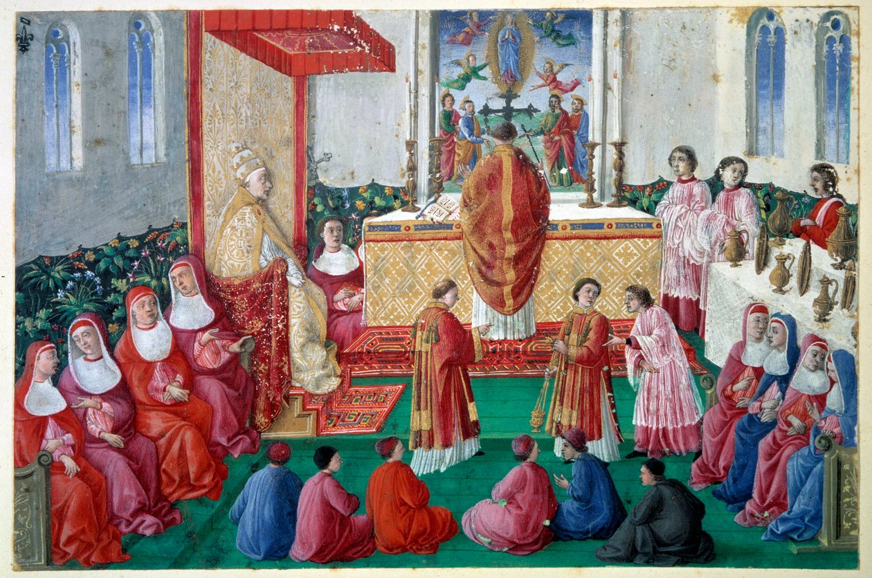 Pope Sixtus IV Attends Mass in the Sistine Chapel at the Vatican by Unknown artist