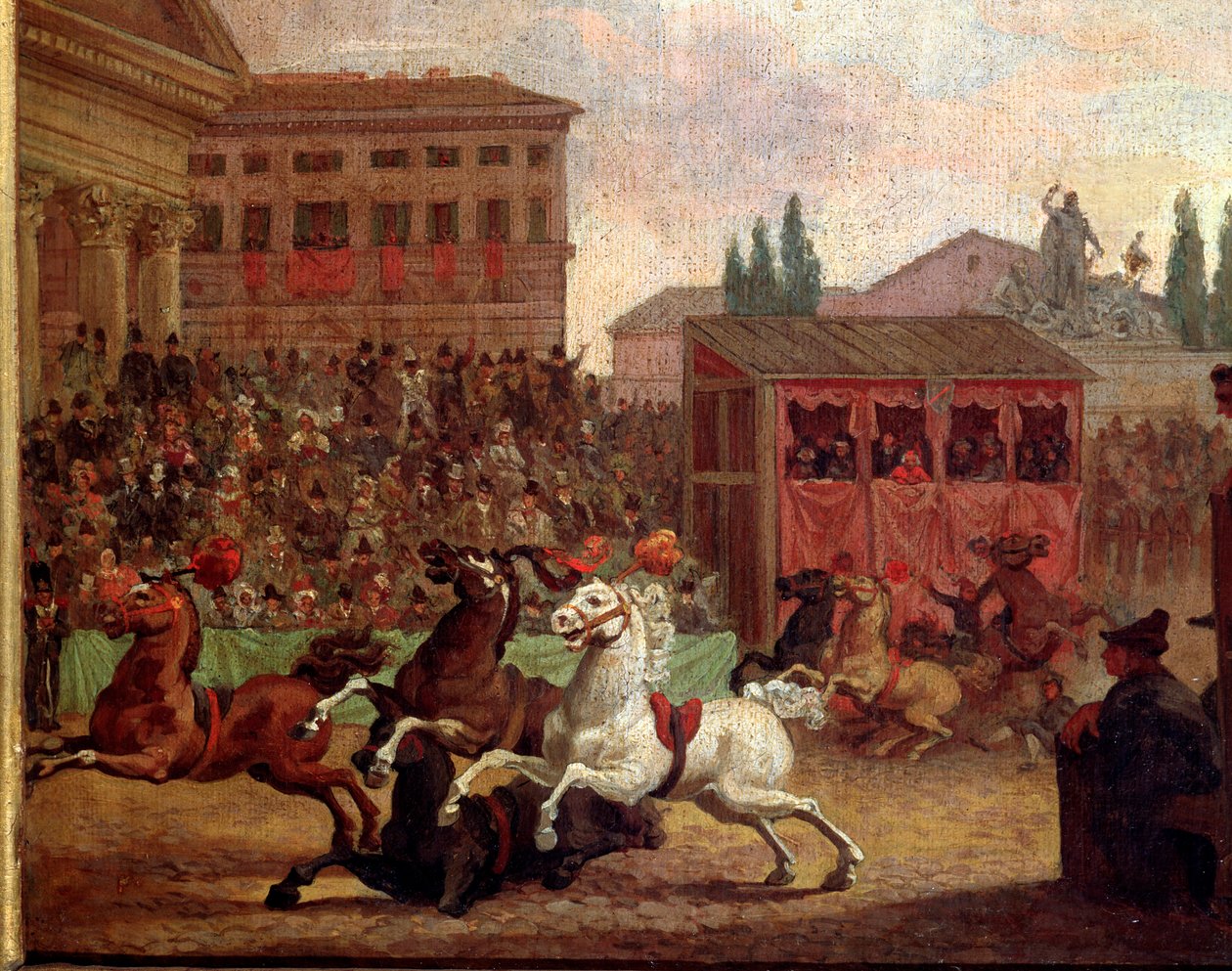 Popular Festivities: The Race (or Palio) of the Barberi by Unknown artist