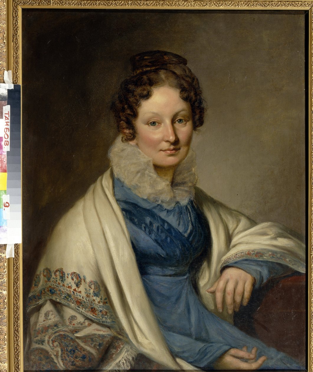 Portrait of Sophia Ivanovna Boratynskaia (née Baryshnikova) by Unknown artist