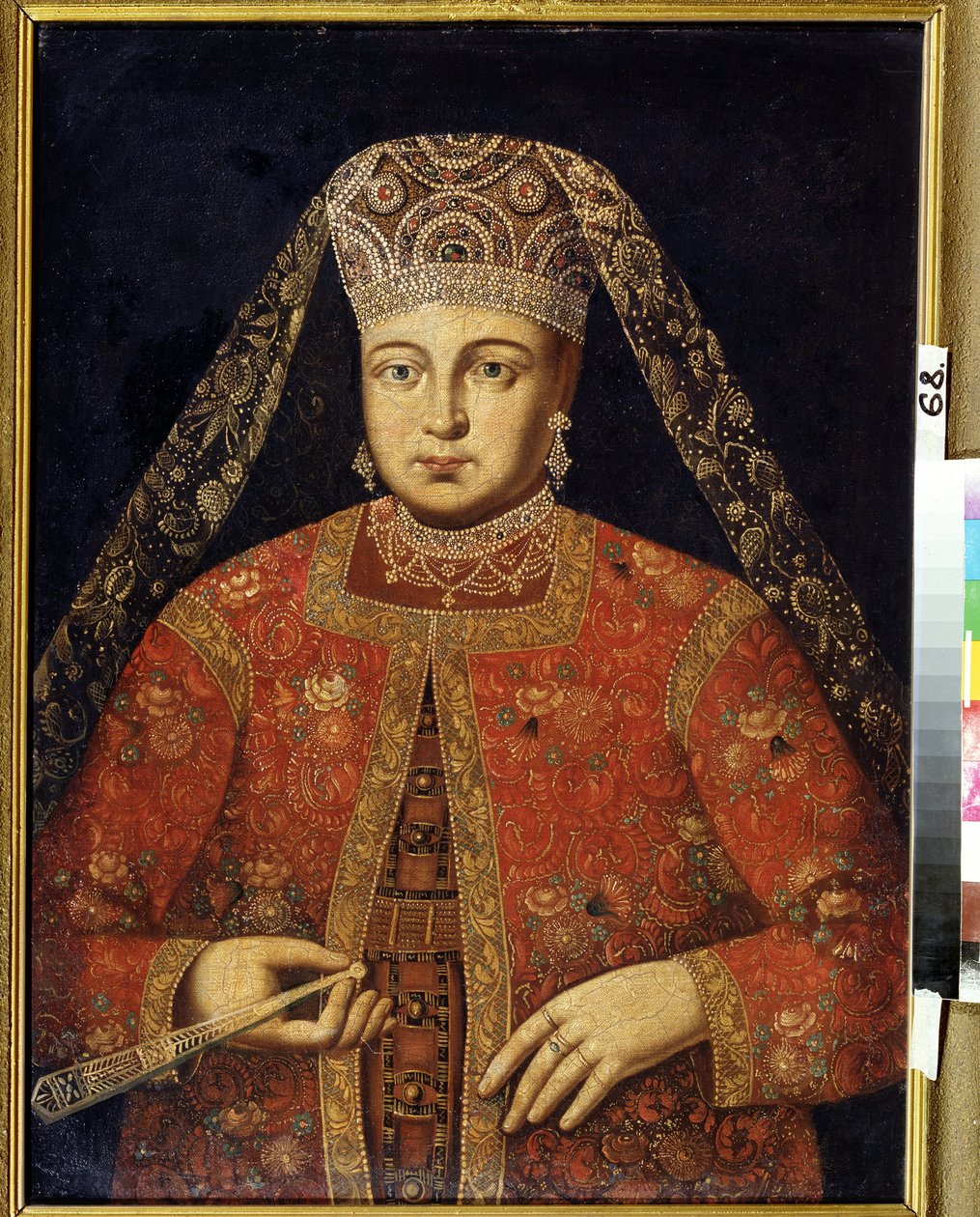 Portrait of Tsarina Marfa Matveyevna (1664-1715) by Unknown artist