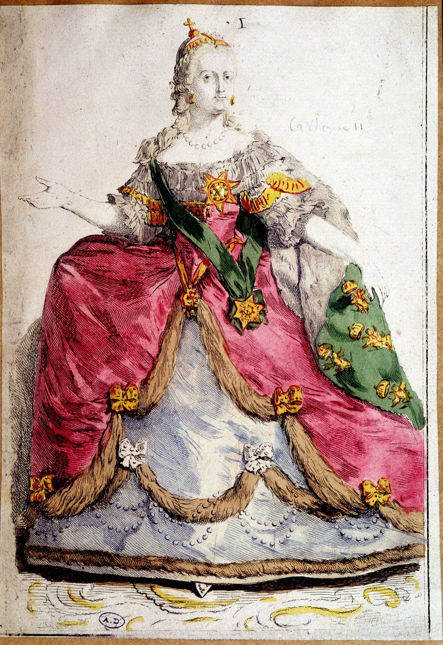 Portrait in feet of Catherine II of Russia by Unknown artist