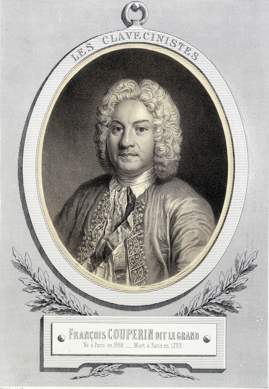 Portrait in medallion of François Couperin dit Le Grand, 19th century by Unknown artist