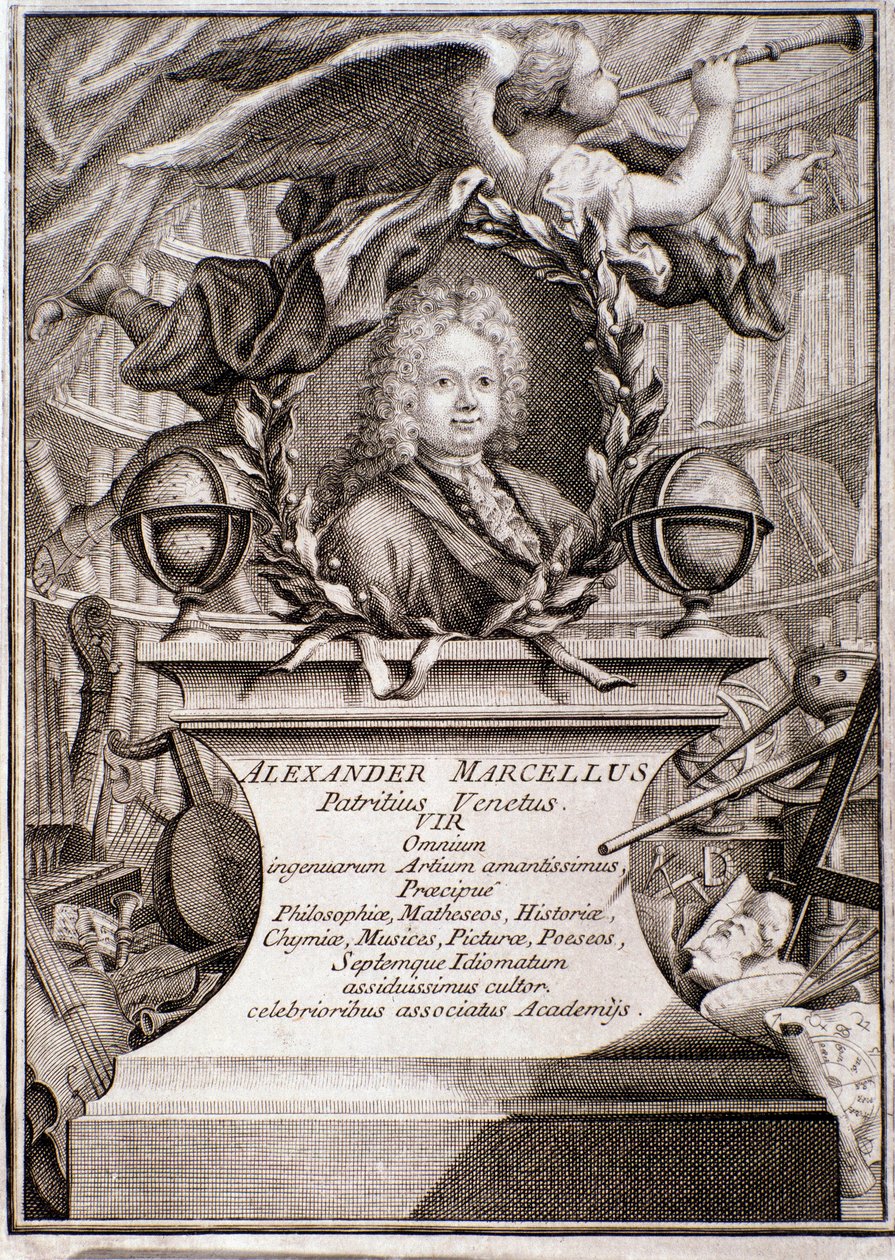 Portrait of Alessandro Marcello (engraving) by Unknown artist