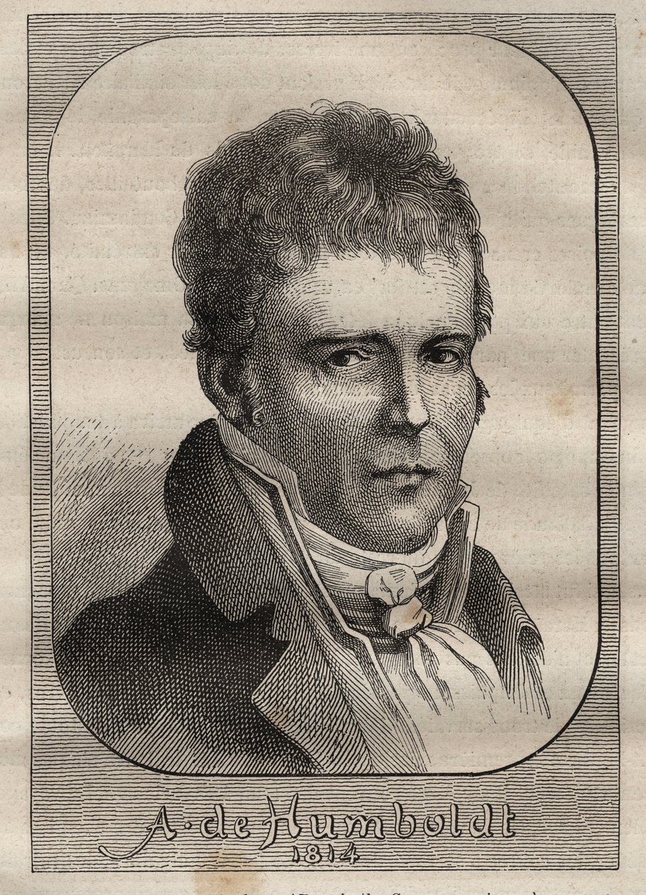 Portrait of Alexander von Humboldt (1769-1859) - illustration taken from The Great Mariners of the 18th century by Unknown artist