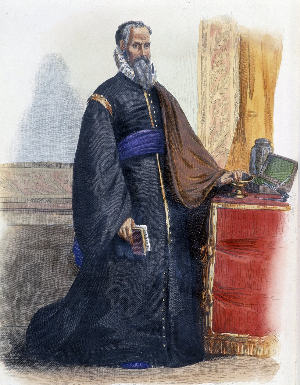 Portrait of Ambroise Paré, French physician and surgeon (1509-1590) - in 