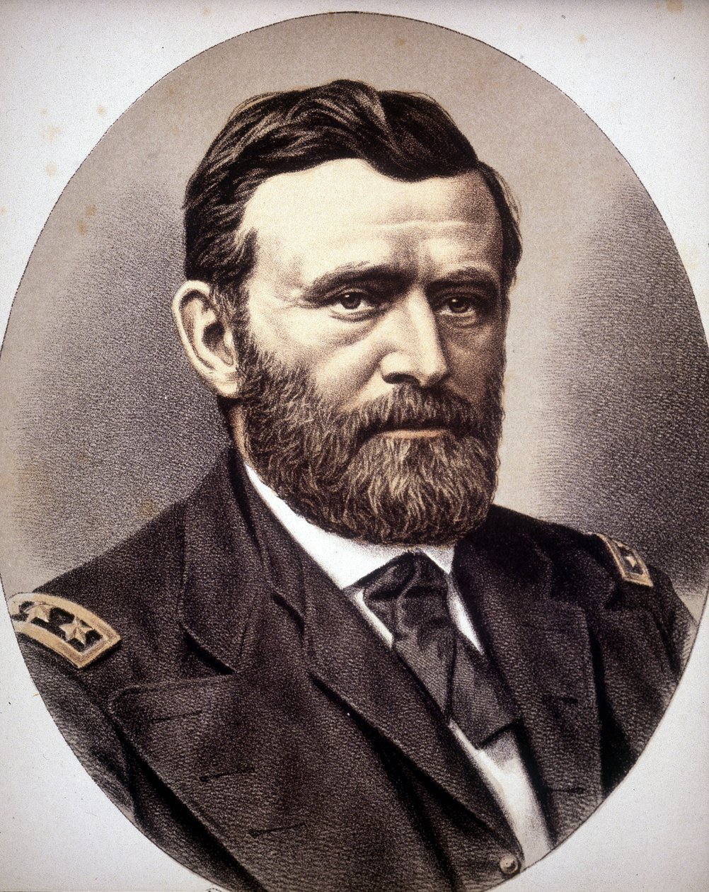 Portrait of American General and statesman Ulysses Simpson Grant (1822 - 1885) by Unknown artist