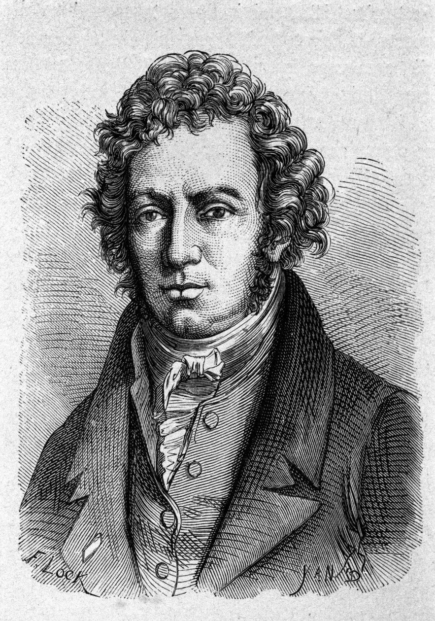 Portrait of Andre Marie Ampere (1775-1836), French physicist by Unknown artist