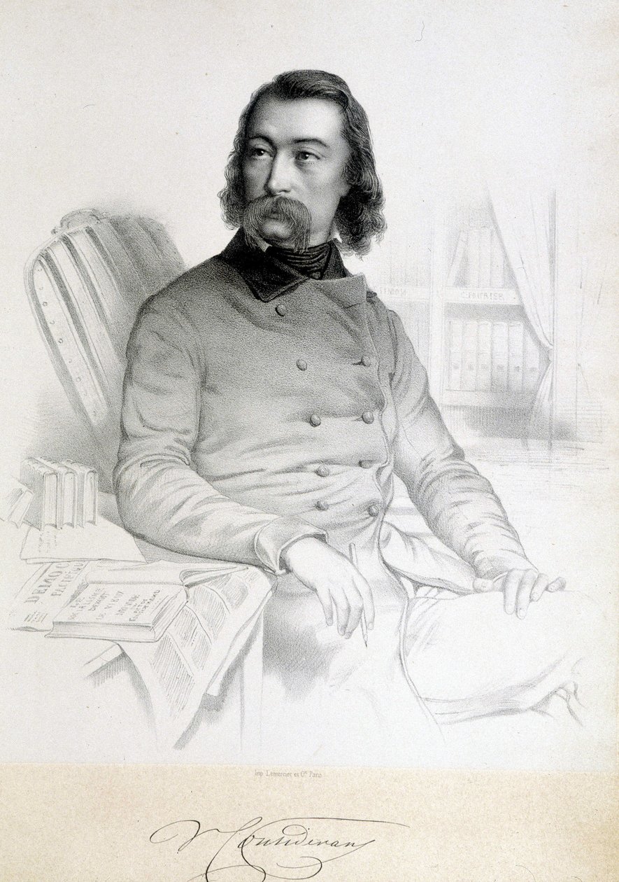 Portrait of Barthelemy Prosper Enfantin, dit le Père Enfantin (1796-1864), Saint-Simonian by Unknown artist