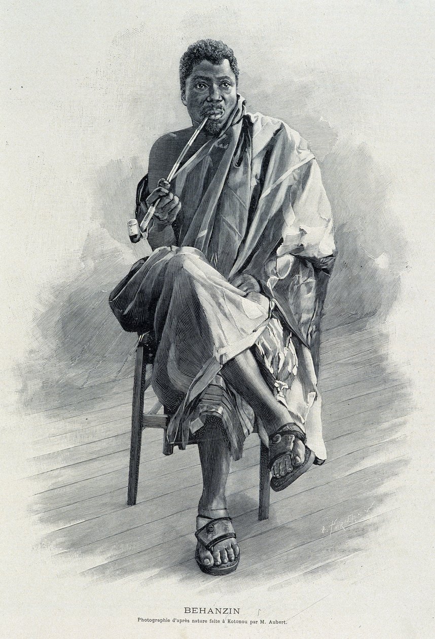 Portrait of Behanzin (1844-1900), king of Dahomey (present-day Benin) by Unknown artist