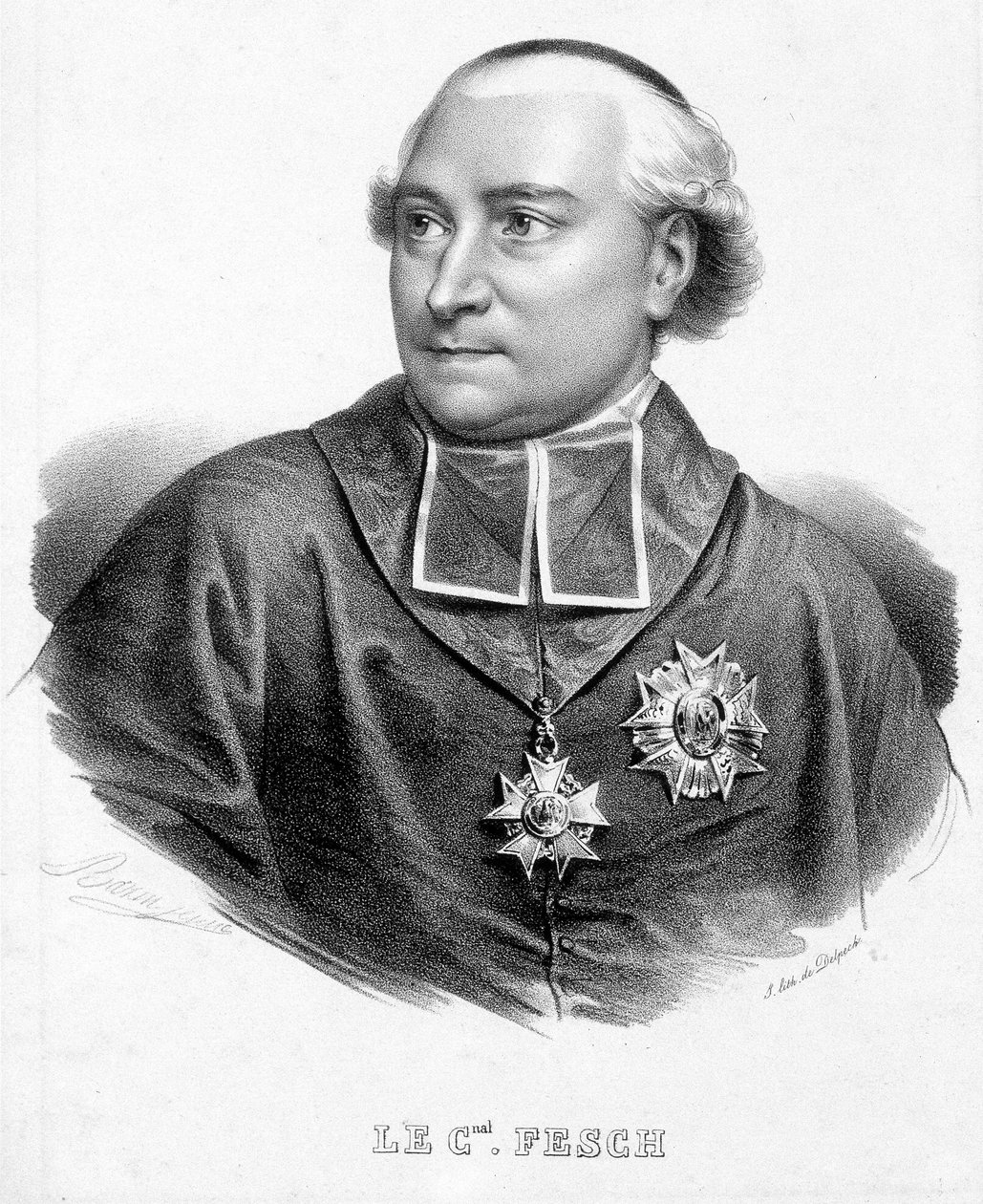 Portrait of Cardinal Joseph Fesch, Uncle of Napoleon Bonaparte (1763-1839) by Unknown artist