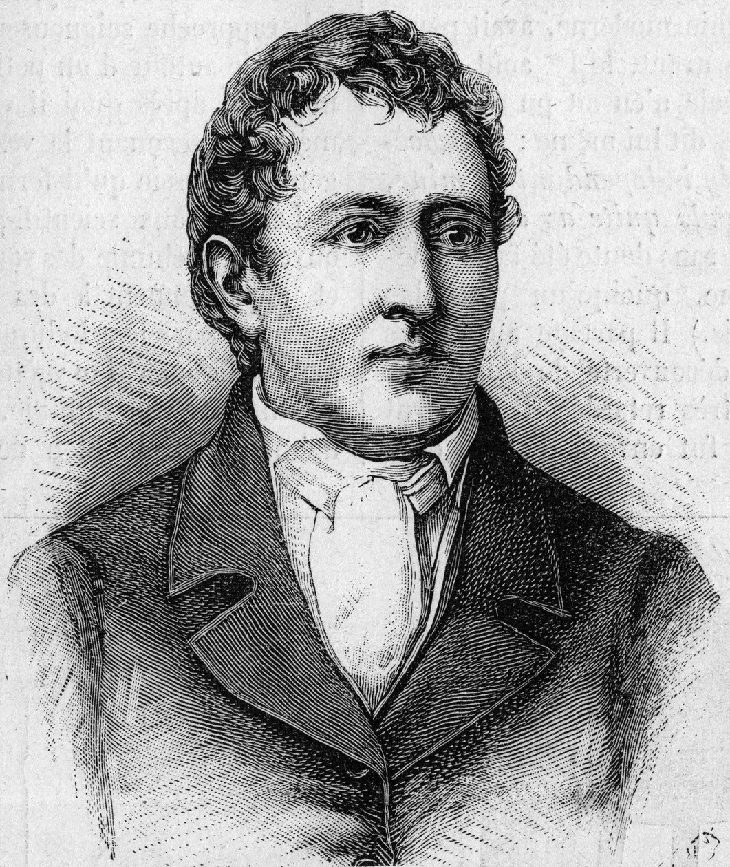 Portrait of Carl Wilhelm Scheele (1742-1786), Swedish chemist. (From an epoch portrait). Engraving in La Nature: revue des sciences et de leurs applications aux arts et a l