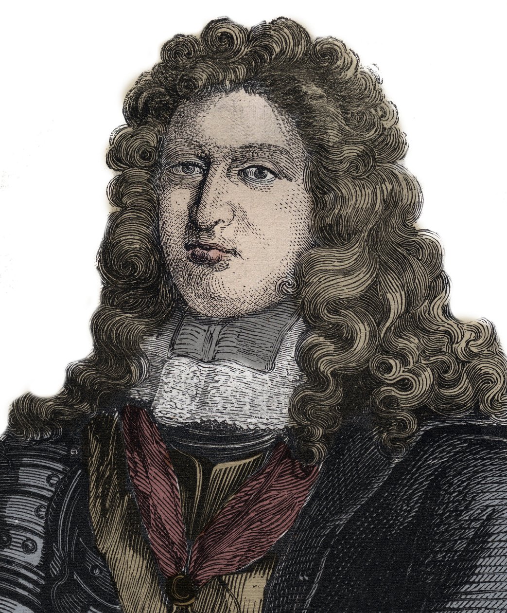 Portrait of Charles Auguste de La Fare Comte de Laugeres (1644-1712), French poet by Unknown artist