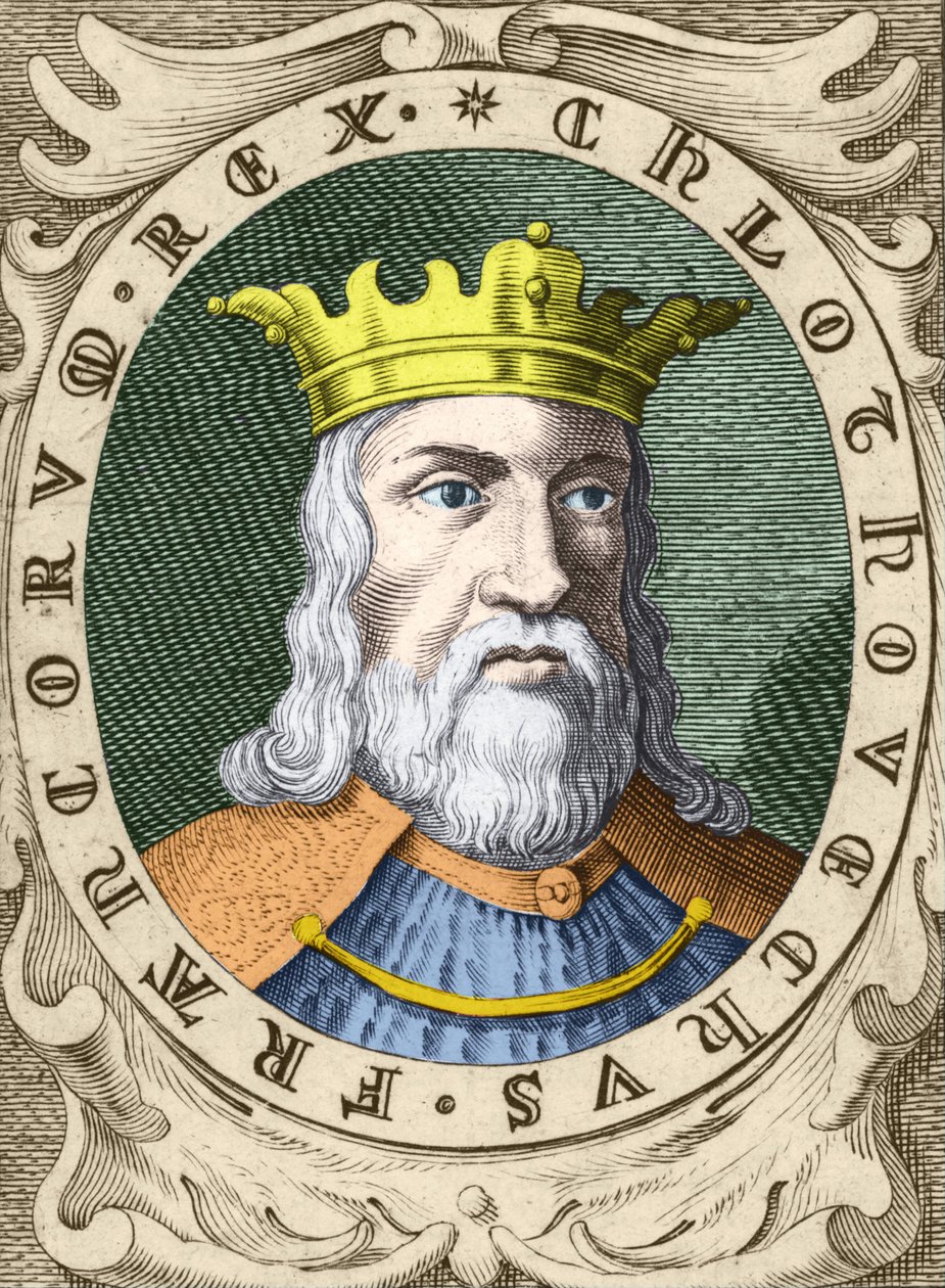 Portrait of Clovis I (c. 466 - 511) King of the Francs by Unknown artist