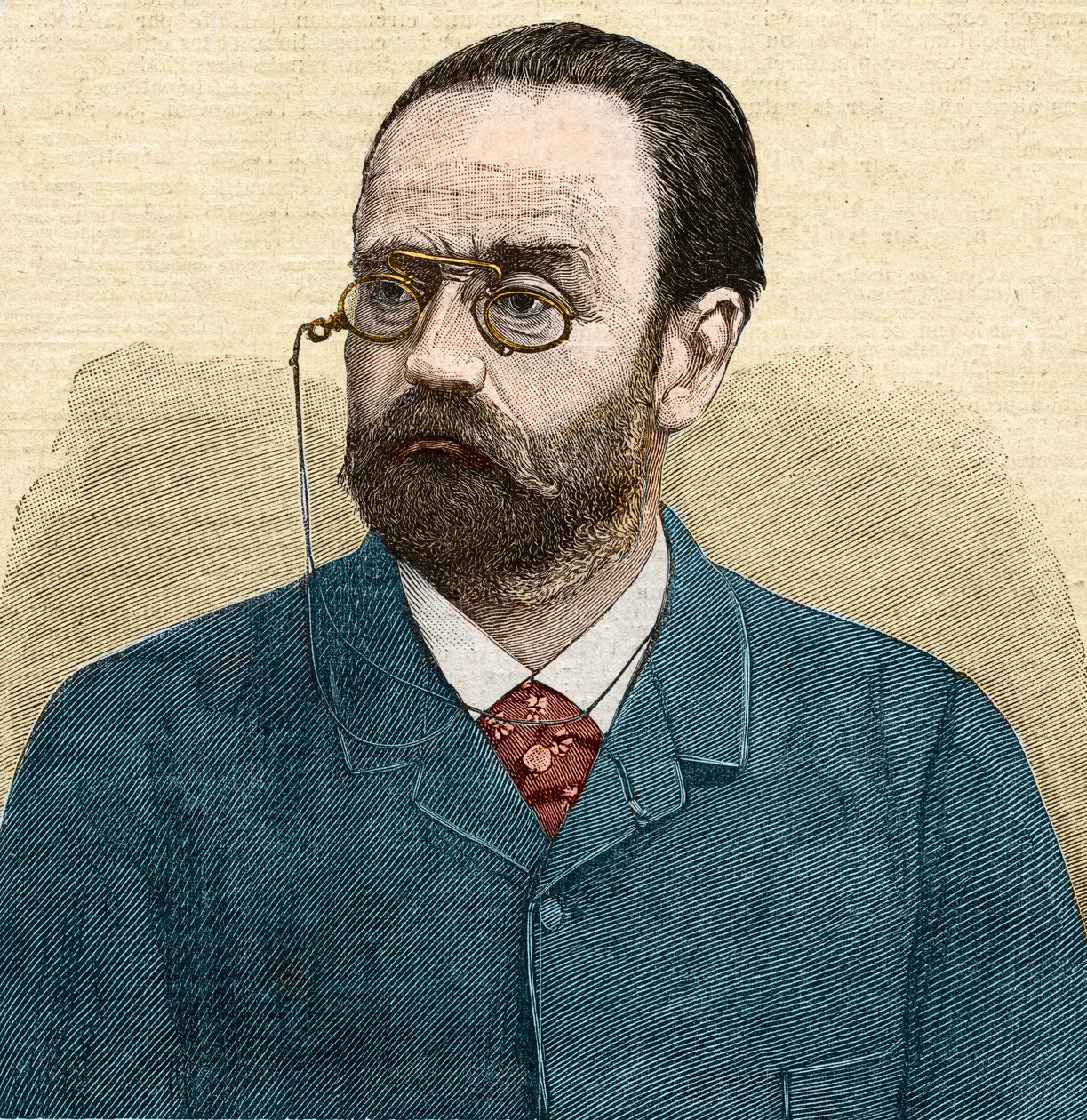 Portrait of Emile Zola (1840-1902) French writer by Unknown artist