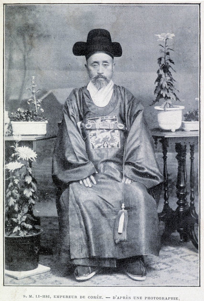 Portrait of Emperor Coreen His Majesty Li Hsi at the end of the 19th century by Unknown artist